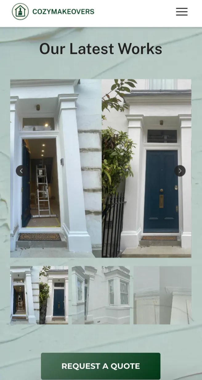 CozyMakeovers mobile — contact and reviews